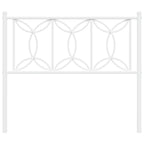 Metal Headboard White 107 cm