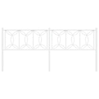 Metal Headboard White 200 cm