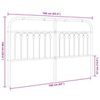 Metal Headboard White 160 cm