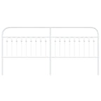 Metal Headboard White 193 cm