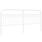 Metal Headboard White 200 cm