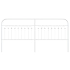 Metal Headboard White 200 cm