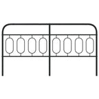 Metal Headboard Black 193 cm