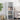 Highboard White 45x41x124 cm Engineered Wood
