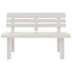 Garden Bench White 110x52x71 cm Polypropylene