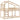 Bunk Bed Without Mattress Small Single Solid Wood Pine