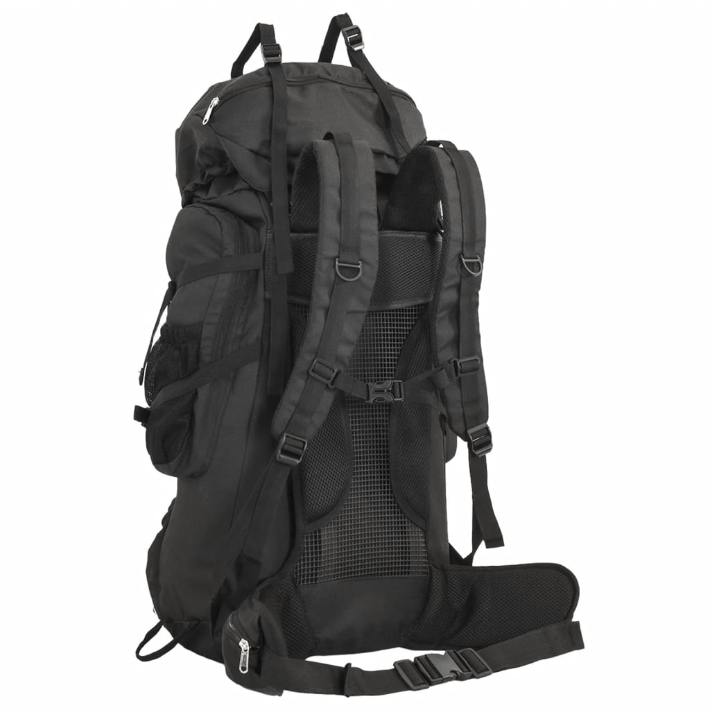 Hiking Backpack Black 80 L Oxford Fabric