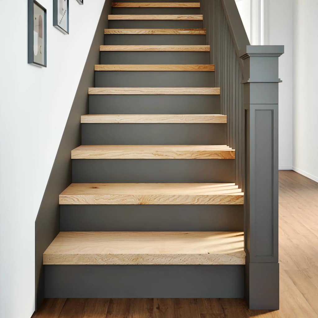 Stair Treads 8 pcs Untreated 70x25x2 cm Solid Wood Oak