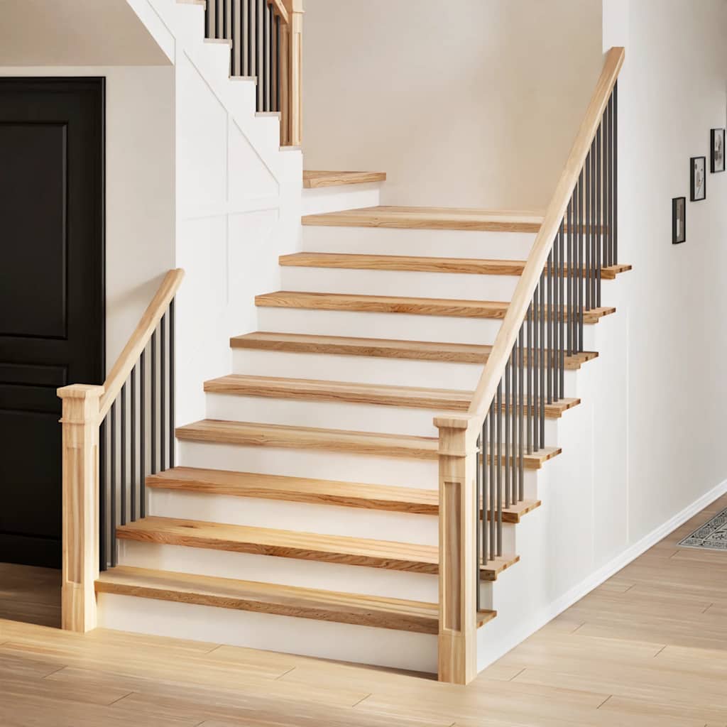 Stair Treads 20 pcs Untreated 110x25x2 cm Solid Wood Oak