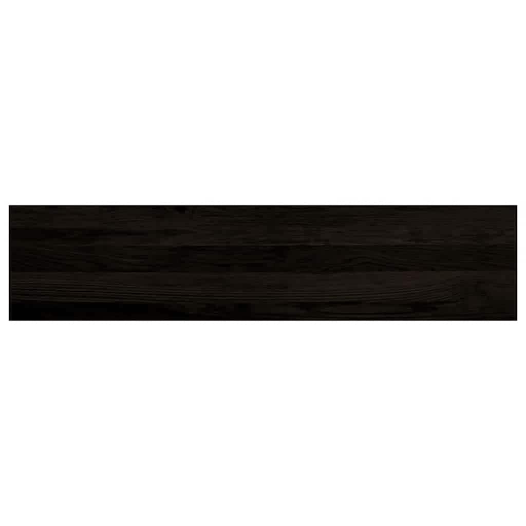 Stair Treads 12 pcs Dark Brown 110x25x2 cm Solid Wood Oak