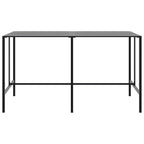 11 Piece Garden Bar Set Black Powder-coated Steel