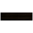 Stair Treads 2 pcs Dark Brown 100x30x2 cm Solid Wood Oak
