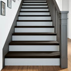 Stair Treads 2 pcs Dark Brown 100x30x2 cm Solid Wood Oak