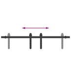 Sliding Cabinet Door Kit 91 cm Carbon Steel