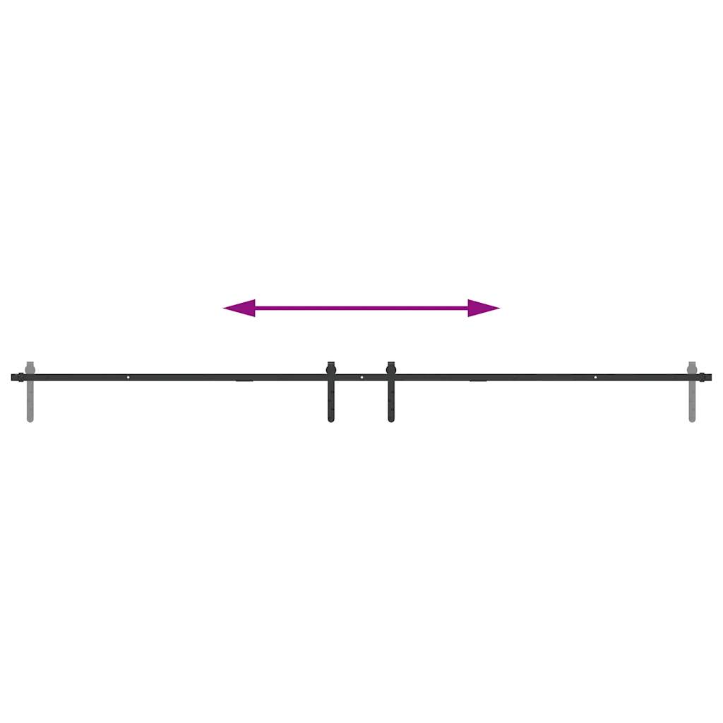  Sliding Cabinet Door Kit 244 cm Carbon Steel