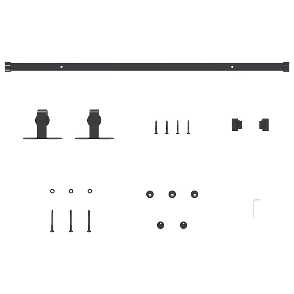 Sliding Cabinet Door Kit 91 cm Carbon Steel