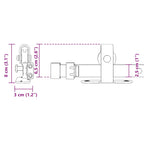  Sliding Cabinet Door Kit 122 cm Carbon Steel