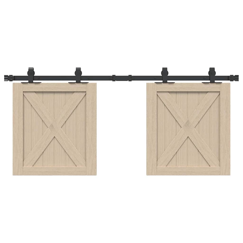  Sliding Cabinet Door Kit 122 cm Carbon Steel