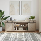  Sliding Cabinet Door Kit 183 cm Carbon Steel