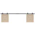 Sliding Cabinet Door Kit 200 cm Carbon Steel