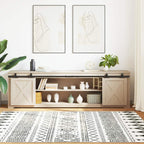 Sliding Cabinet Door Kit 213 cm Carbon Steel