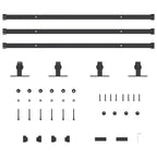Sliding Cabinet Door Kit 244 cm Carbon Steel