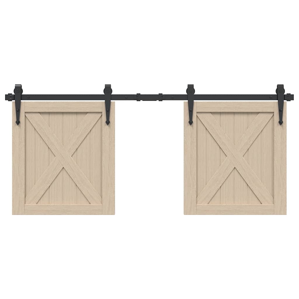 Sliding Cabinet Door Kit 122 cm Carbon Steel