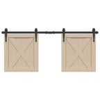 Sliding Cabinet Door Kit 122 cm Carbon Steel