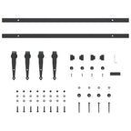 Sliding Cabinet Door Kit 152 cm Carbon Steel