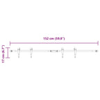 Sliding Cabinet Door Kit 152 cm Carbon Steel