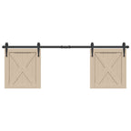 Sliding Cabinet Door Kit 152 cm Carbon Steel