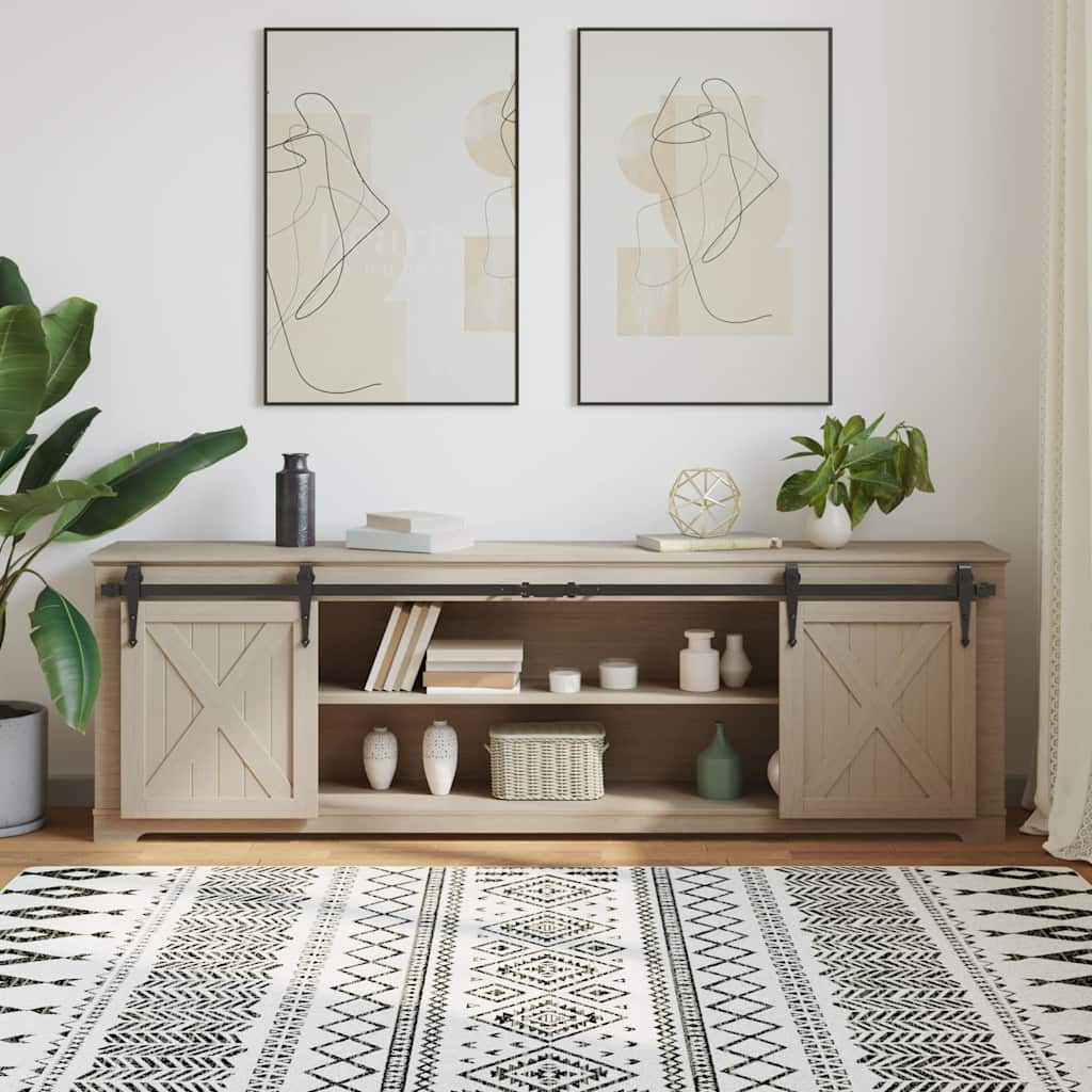 Sliding Cabinet Door Kit 200 cm Carbon Steel