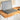 Desk Top Light Brown 80x50x2.5 cm Solid Wood Oak Rectangular