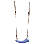 Outdoor Swing Seat for Kids Single with Adjustable Rope Blue