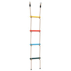 Rope Ladder for Kids with 4 Rungs Multicolour