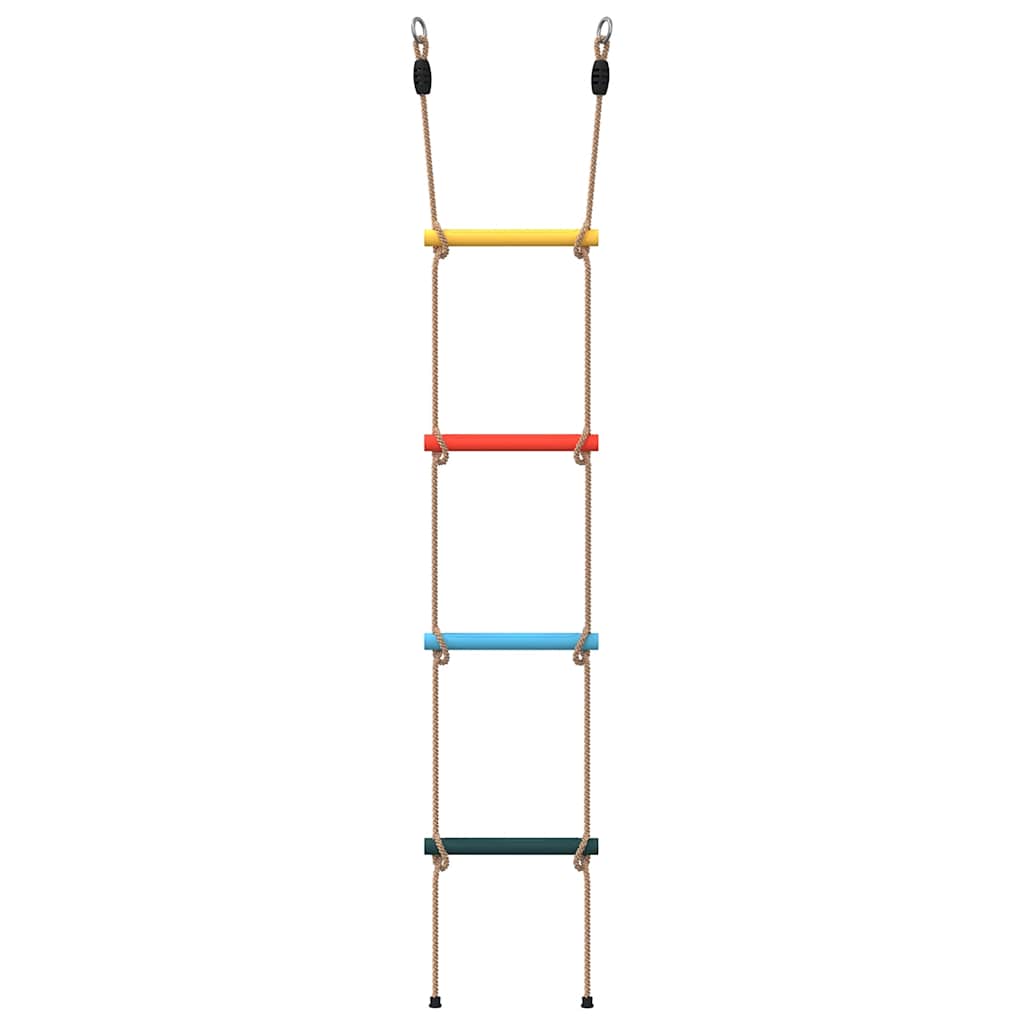 Rope Ladder for Kids with 4 Rungs Multicolour