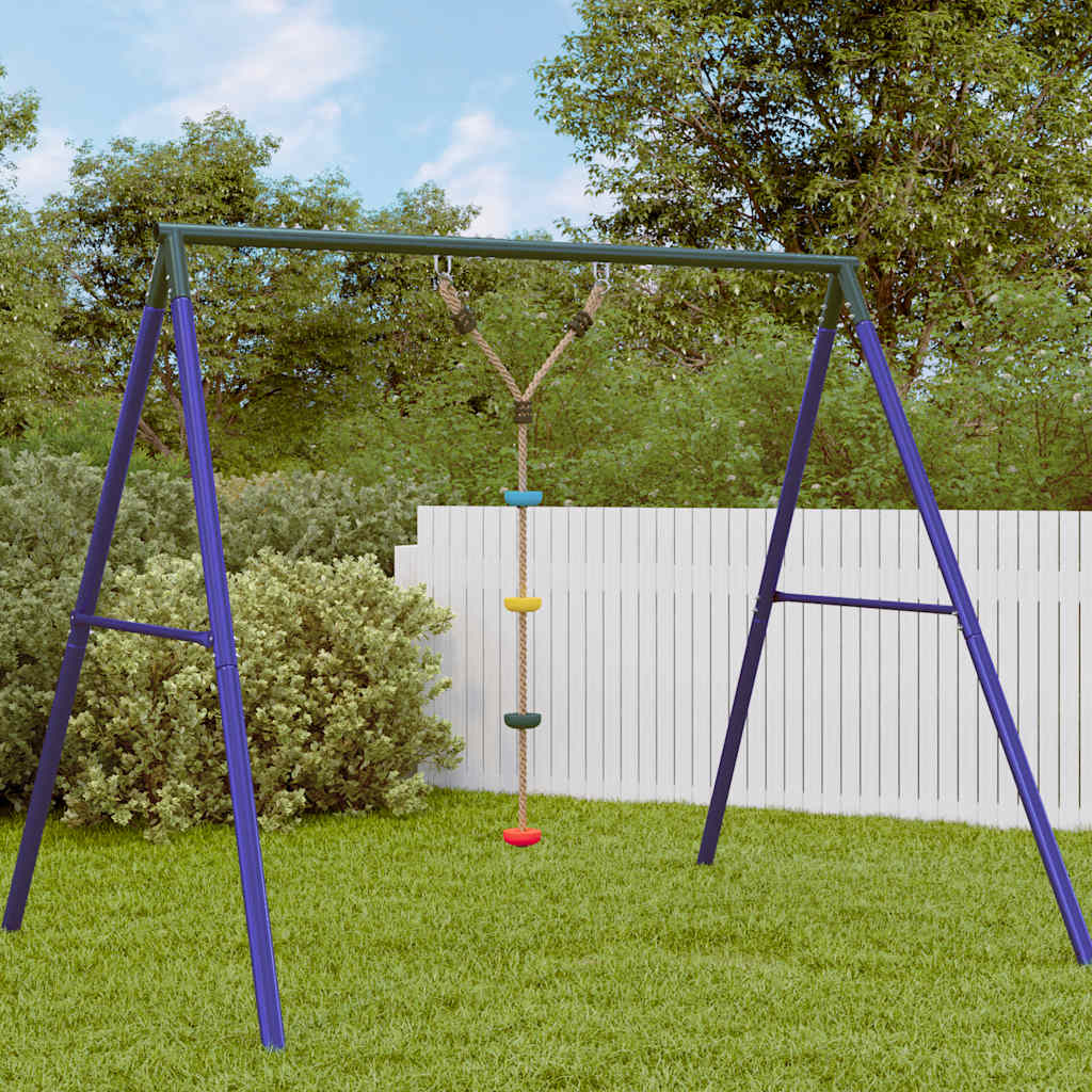 Disc Rope Swing for Kids with 4 Treads Multicolour
