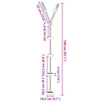 Disc Rope Swing for Kids with 4 Treads Multicolour