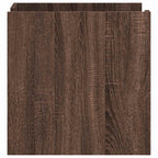 Bedside Cabinet Brown Oak 45x50x50 cm Engineered Wood