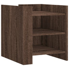 Bedside Cabinet Brown Oak 45x50x50 cm Engineered Wood