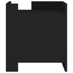 Bedside Cabinet Black 45x50x50 cm Engineered Wood