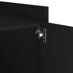 Bedside Cabinet Black 45x50x50 cm Engineered Wood