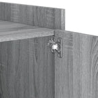 Bedside Cabinet Grey Sonoma 45x50x50 cm Engineered Wood