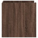 Bedside Cabinet Brown Oak 45x50x50 cm Engineered Wood