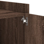 Bedside Cabinet Brown Oak 45x50x50 cm Engineered Wood