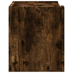 Wall-mounted Bedside Cabinet Smoked Oak 45x30x35 cm