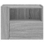 Wall-mounted Bedside Cabinet Grey Sonoma 45x30x35 cm