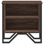 Bedside Cabinet Brown Oak 40x30x40 cm Engineered Wood