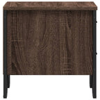Bedside Cabinet Brown Oak 40x41x40 cm Engineered Wood