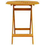 3 Piece Folding Bistro Set Solid Wood Acacia